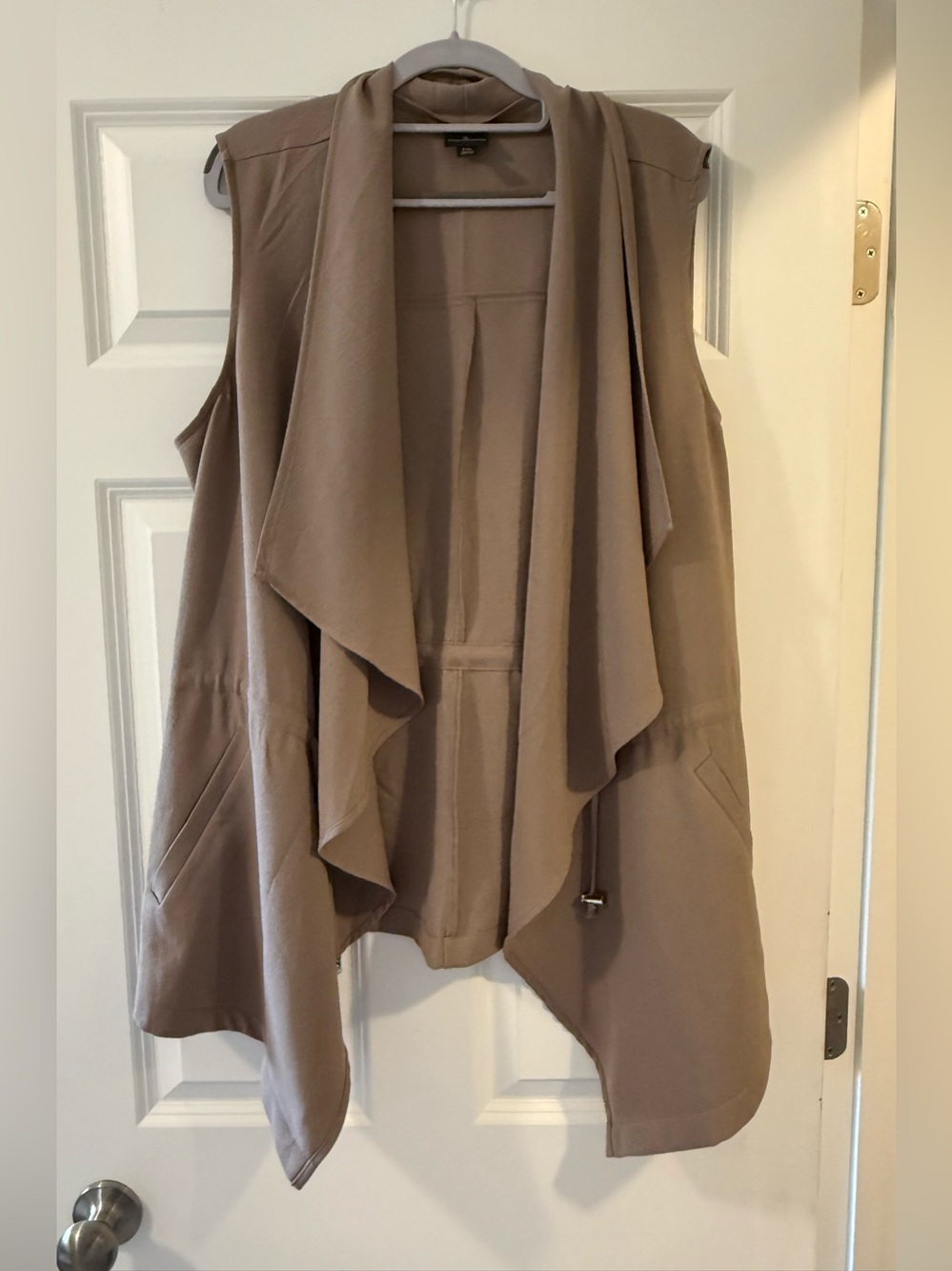 Worthington Women’s Draped Sleeveless Open Front Vest
